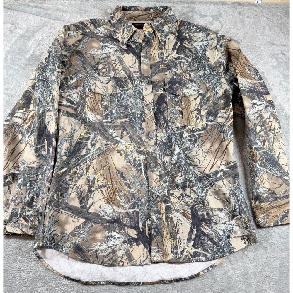 True Timber Camo Shirt Pants Set Mens L Hunting Tactical Outdoors - Picture 4 of 16